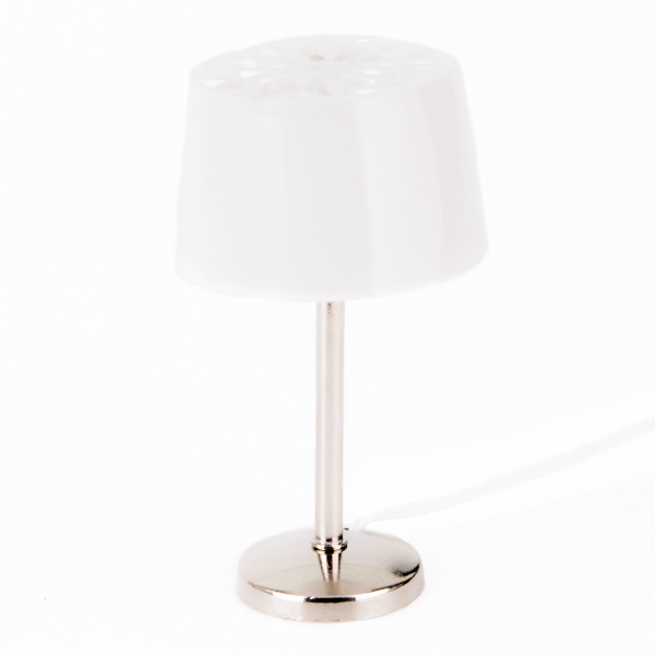 # Creal 2224 Tischlampe Schirm LED mit Batterie 1:12 für Puppenhaus NEU 
