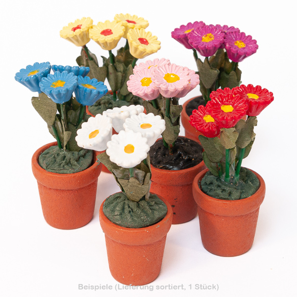 Topfblume für Puppenhaus SORTIERT
