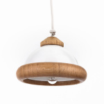 Hängelampe 3,5V mit Holzrand für Puppenhaus