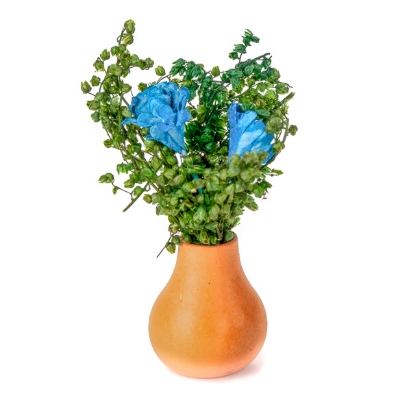 1/12 Vase Miniatur Blumenvase 2pcs Dekovase Puppenhaus Garten Zubehör 