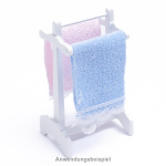Handtuchhalter für Puppenhaus WEISS