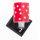 Wandlampe mit Schirm rot/weiß gepunktet