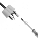 Stecker für Puppenhaus braun