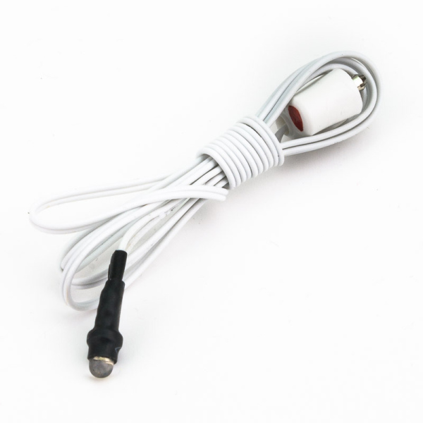 LED Lampenset mit LED, Stecker und Litze - 3,5V WEISS