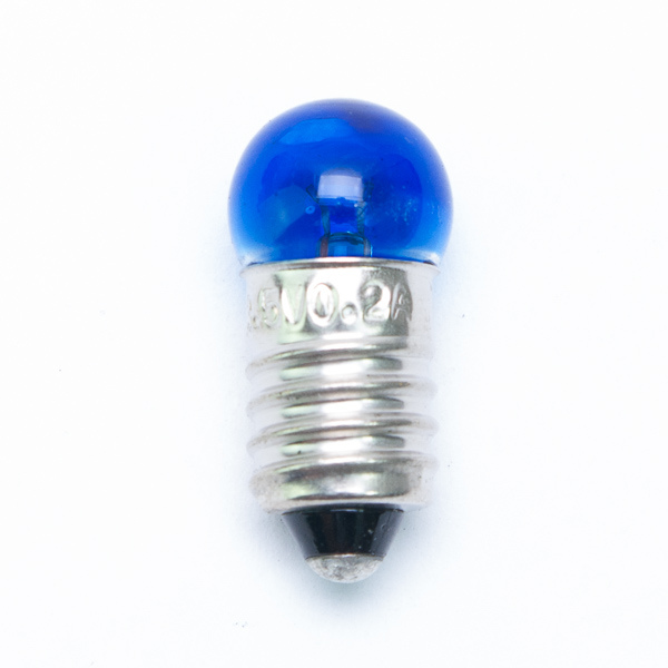 farbige Glühlampe E10 3,5V 200mA blau