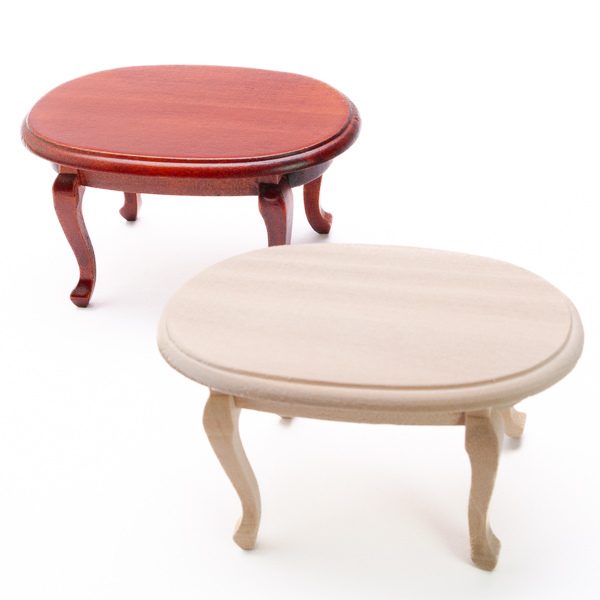 ovaler Couchtisch 4 Beine