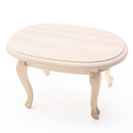 ovaler Couchtisch 4 Beine