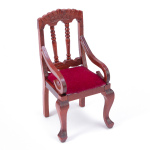 Polsterstuhl mit Armlehne MAHAGONI