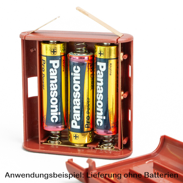 Kahlert Batteriebox mit Kappe für 3x1,5 Volt Batterien 60897 *NEU/OVP* 