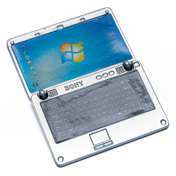 Notebook für Puppenhaus SILBER