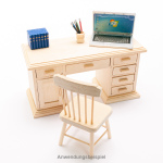 Notebook für Puppenhaus SILBER