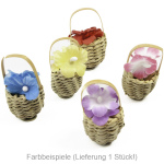 Blumenkörbchen für Puppenhaus SORTIERT
