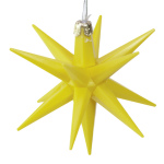 Adventsstern beleuchtet gelb