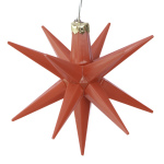 Adventsstern beleuchtet rot