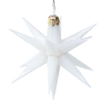 Adventsstern beleuchtet weiß