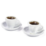2 Espressotassen für Puppenhaus