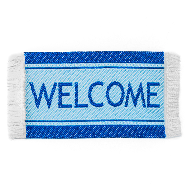 SP blauer Schuhabstreifer "Welcome"