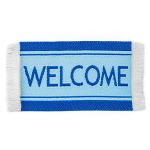 SP blauer Schuhabstreifer "Welcome"