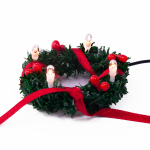 Adventskranz mit LED für Puppenhaus