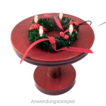 Adventskranz mit LED für Puppenhaus