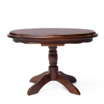 Couchtisch oval mit Mittelfuß MAHAGONI