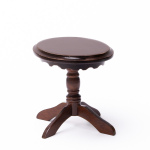 Couchtisch oval mit Mittelfuß MAHAGONI