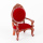 Sessel mit rotem Polster