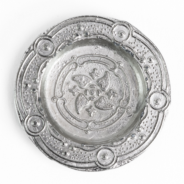 Metallteller silber