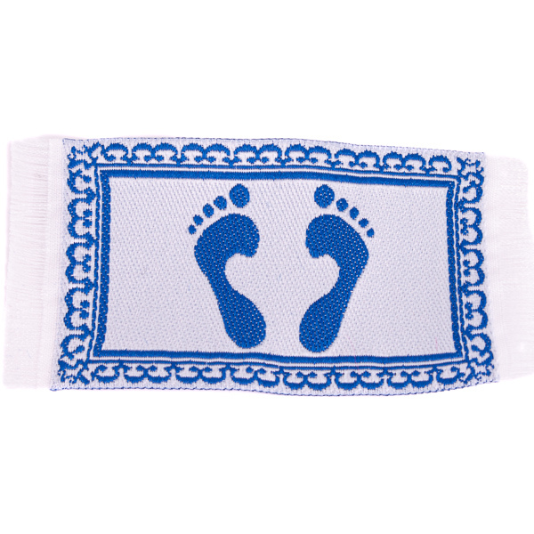 Fußmatte "Füße", blau