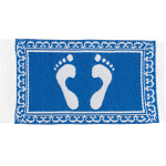 Fußmatte "Füße", blau