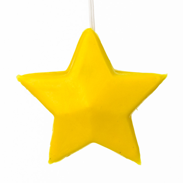 Stern beleuchtet in gelb für Puppenhausbeleuchtung