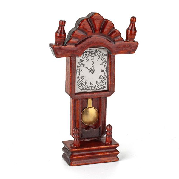 Miniatur Uhr Puppenhaus Kamin Zubehör Wohnzimmer Dekoration Uhren 1:12 Dekor 