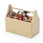 Werkzeug Box mit Werkzeug 9 tlg. für Puppenhaus